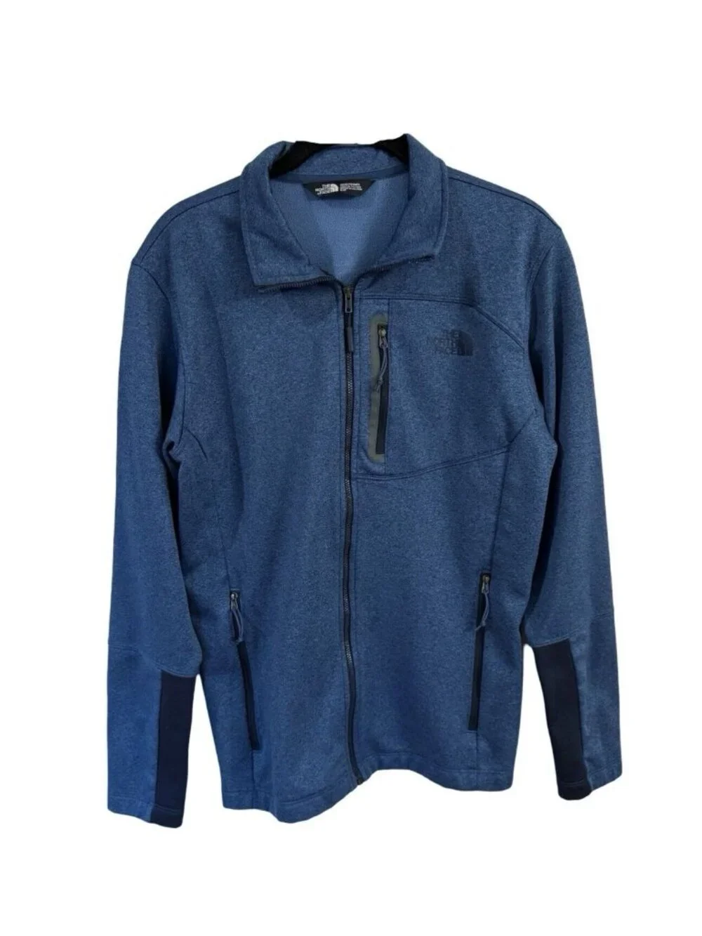 North Face Zip Front Blue Jacket Size Men's Small